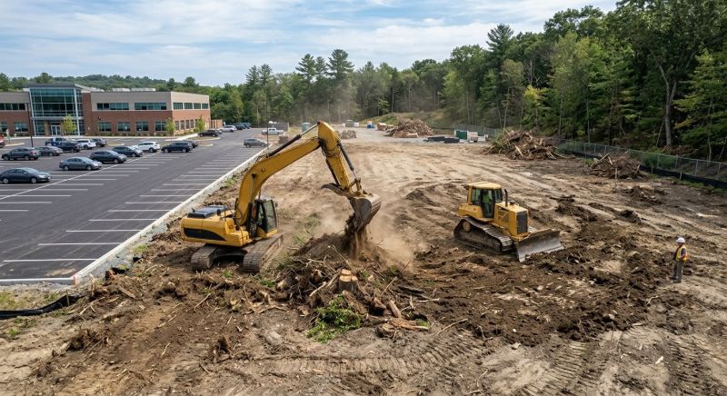 Parking Lot Land Clearing in Marietta, GA