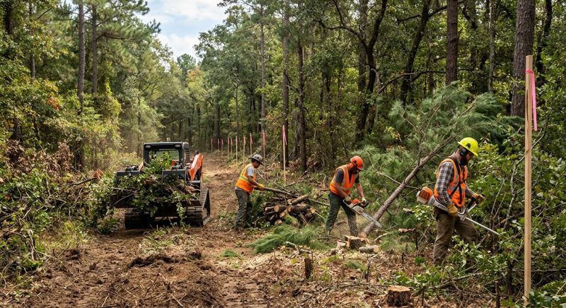 Pool Land Clearing in Katy, TX